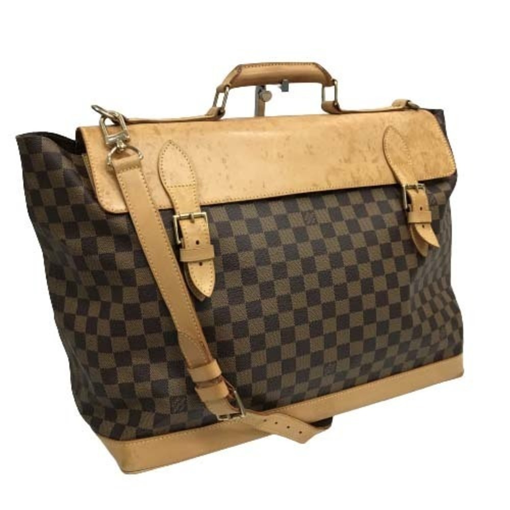 Louis Vuitton Clipper Shoulder Bag Crossbody Ebene Strap Brown